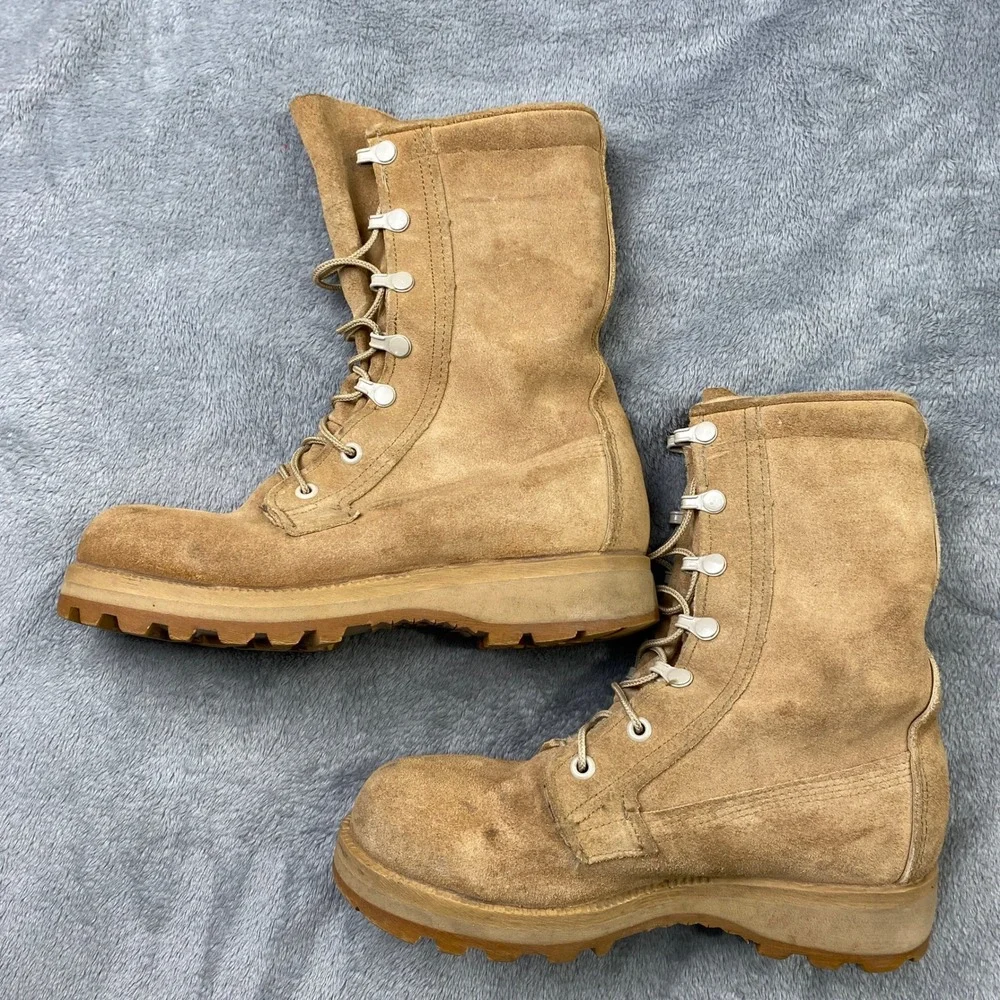 Belleville ICWT Military Combat‎ Boots Gore-Tex Tan Suede Vibram Sole Men 3.5 R